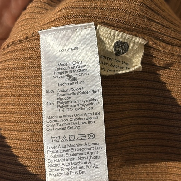 Madewell Brown Bodycon V-Neck Dress - Picture 8 of 9